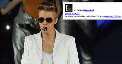 Online Dihacker, Justin Bieber Ngaku Gay