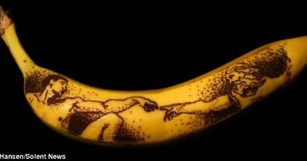 FOTO: Indahnya Tato Unik di Kulit Pisang - 6
