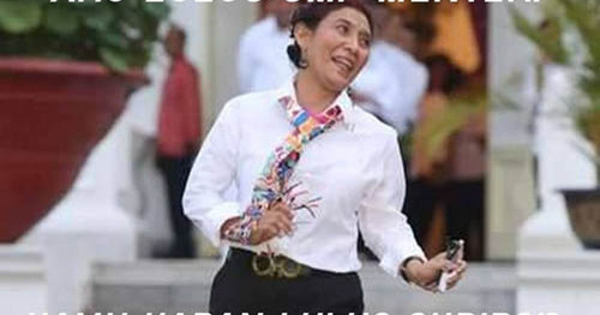 Foto Meme Kocak Menteri Nyentrik Susi Pudjiastuti 3